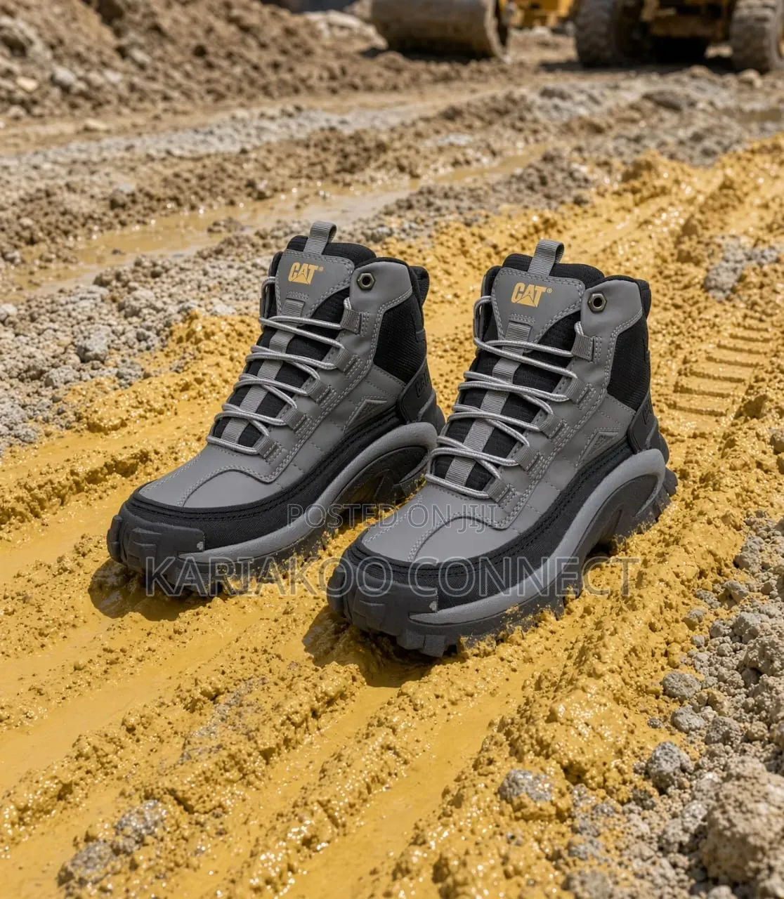 Gray Caterpillar Boot Collection
