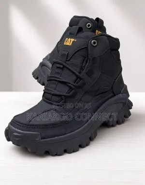 Black Caterpillar Boot Collection