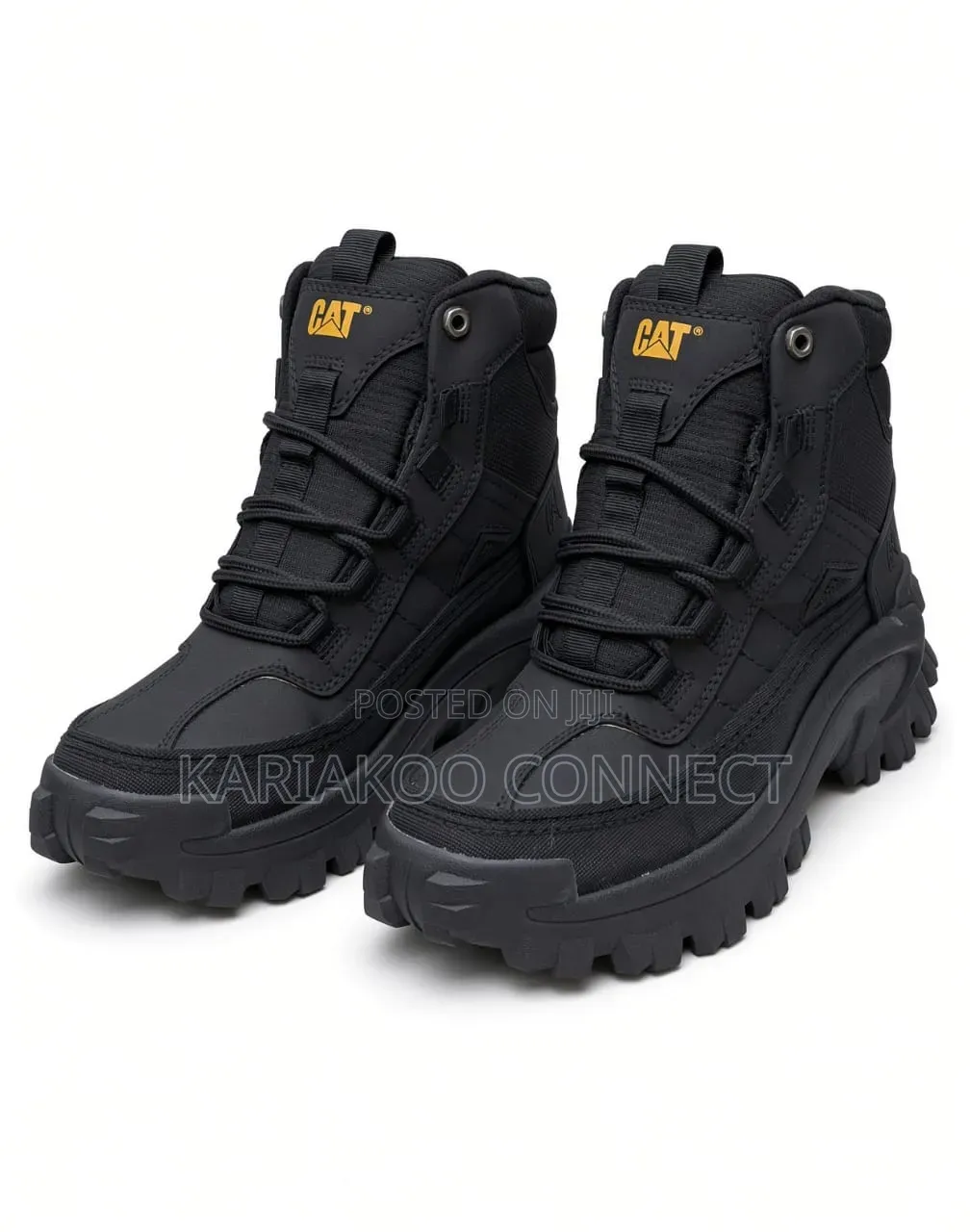 Black Caterpillar Boot Collection