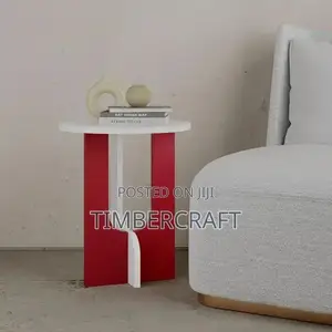 Luna Coffee Table Burgundy-White