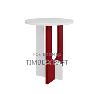 Luna Coffee Table Burgundy-White