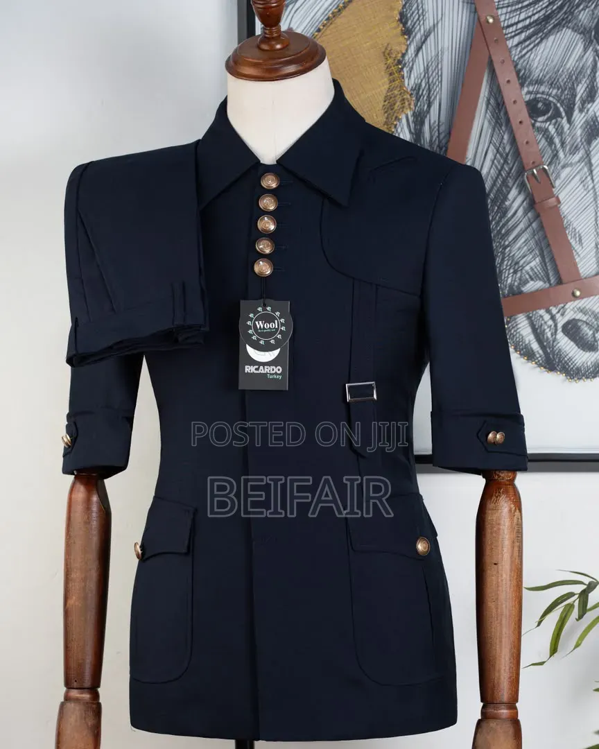 New Short Sleeves Dark Blue Kaunda