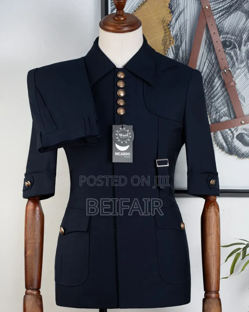 New Short Sleeves Dark Blue Kaunda