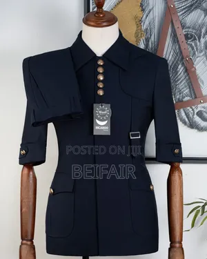 New Short Sleeves Dark Blue Kaunda