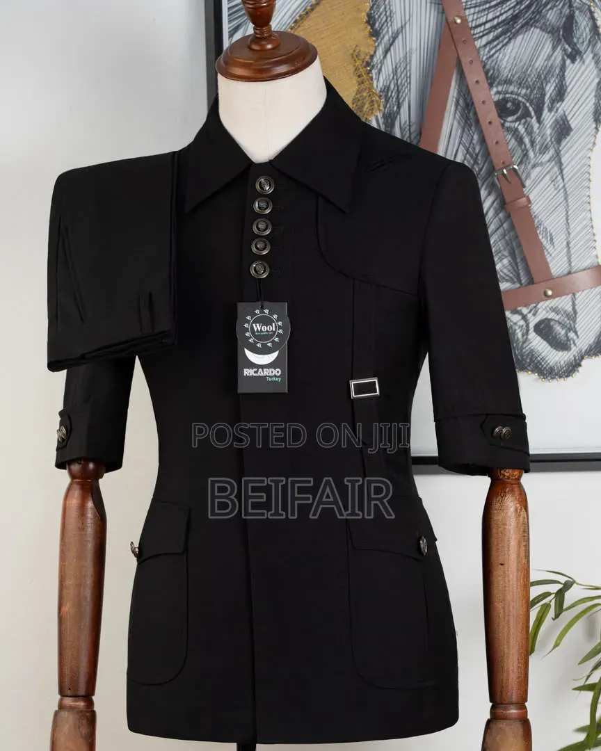 New Black Kaunda Mikono Mifupi