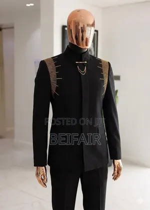 Black Stylish Kaunda Suit