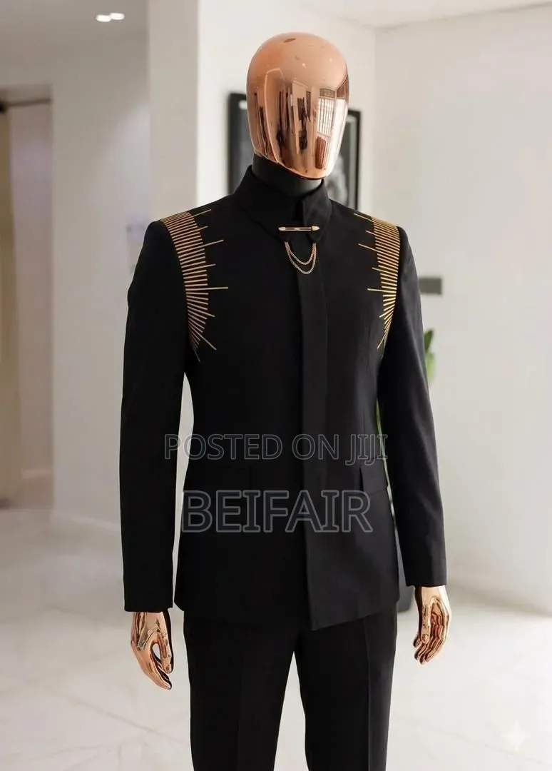Black Stylish Kaunda Suit