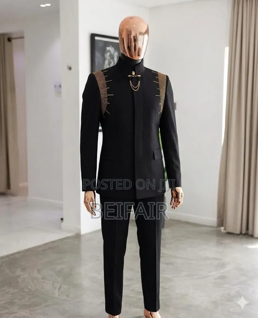 Black Stylish Kaunda Suit