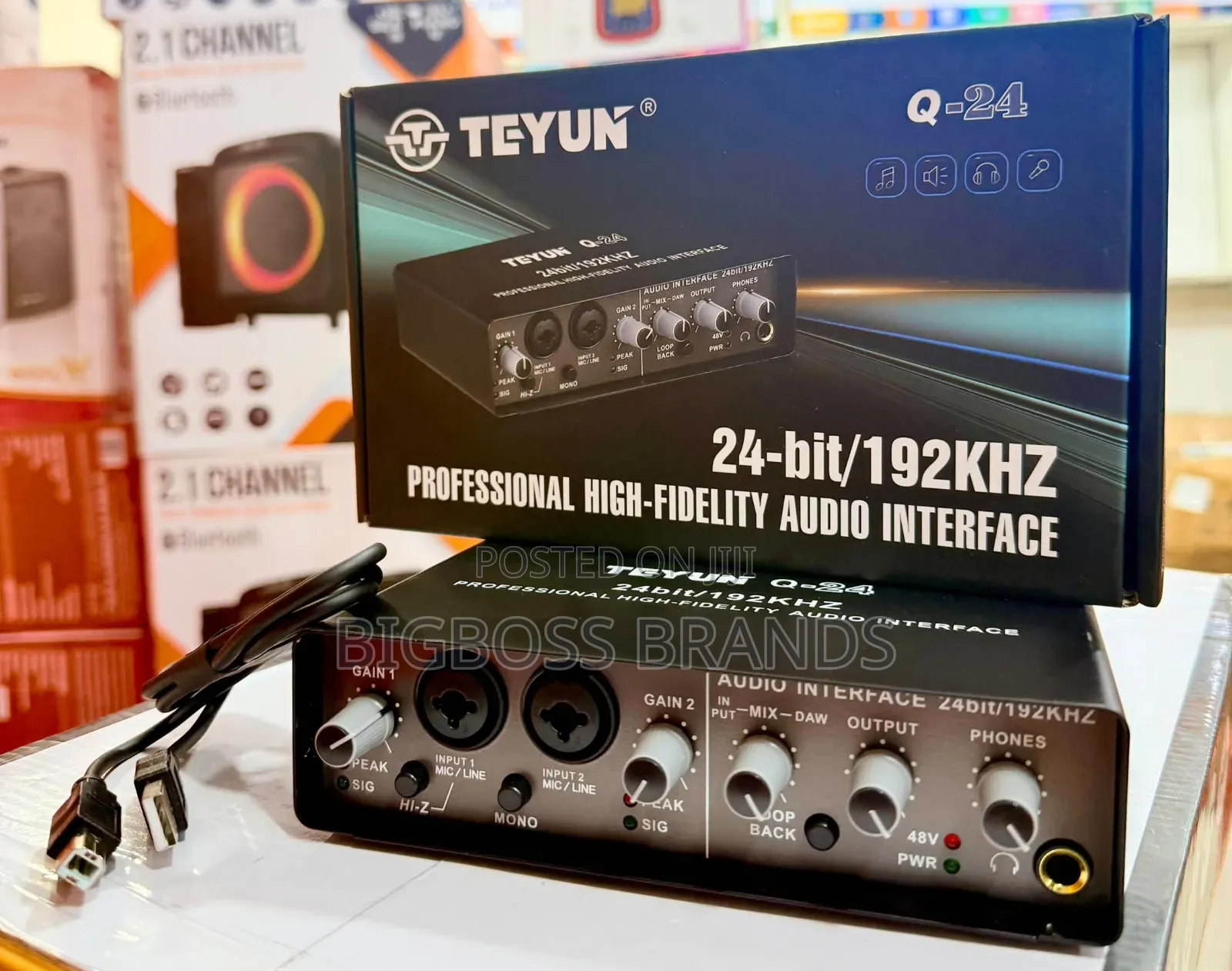 TEYUN Sound Card {2 Way} Professional High-Fidelity Audio Interface