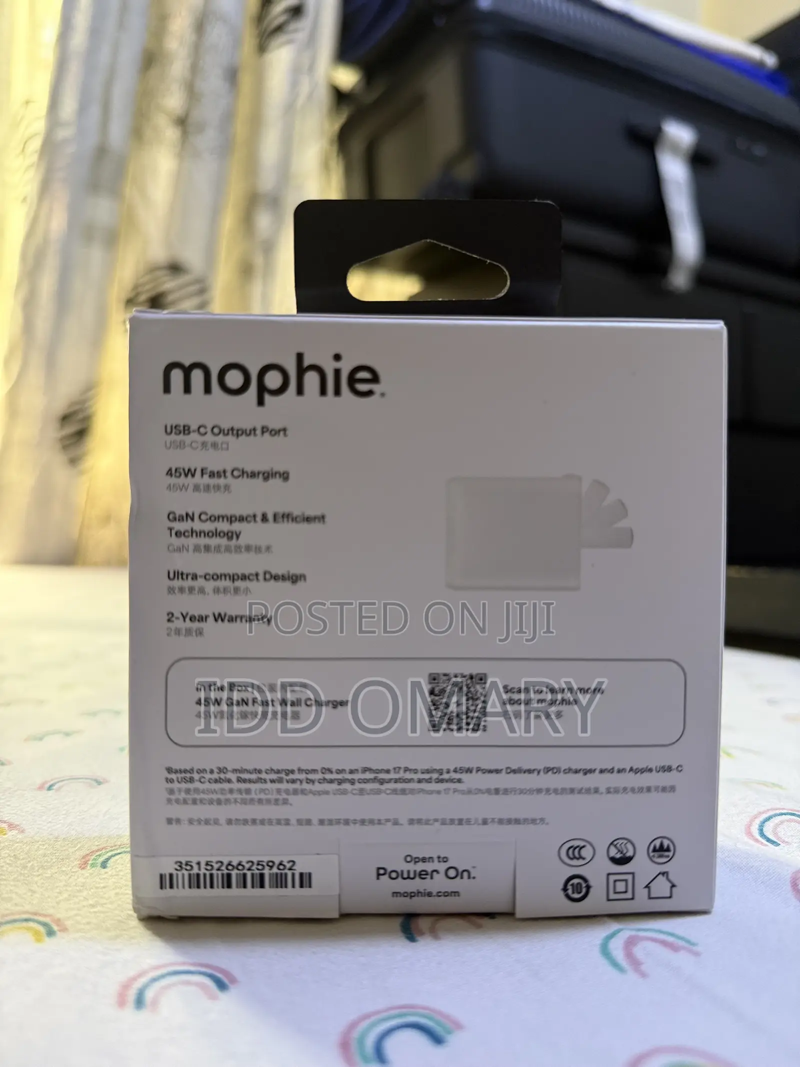 Original Mophie 45W Type-C Fast Charger Speedport45