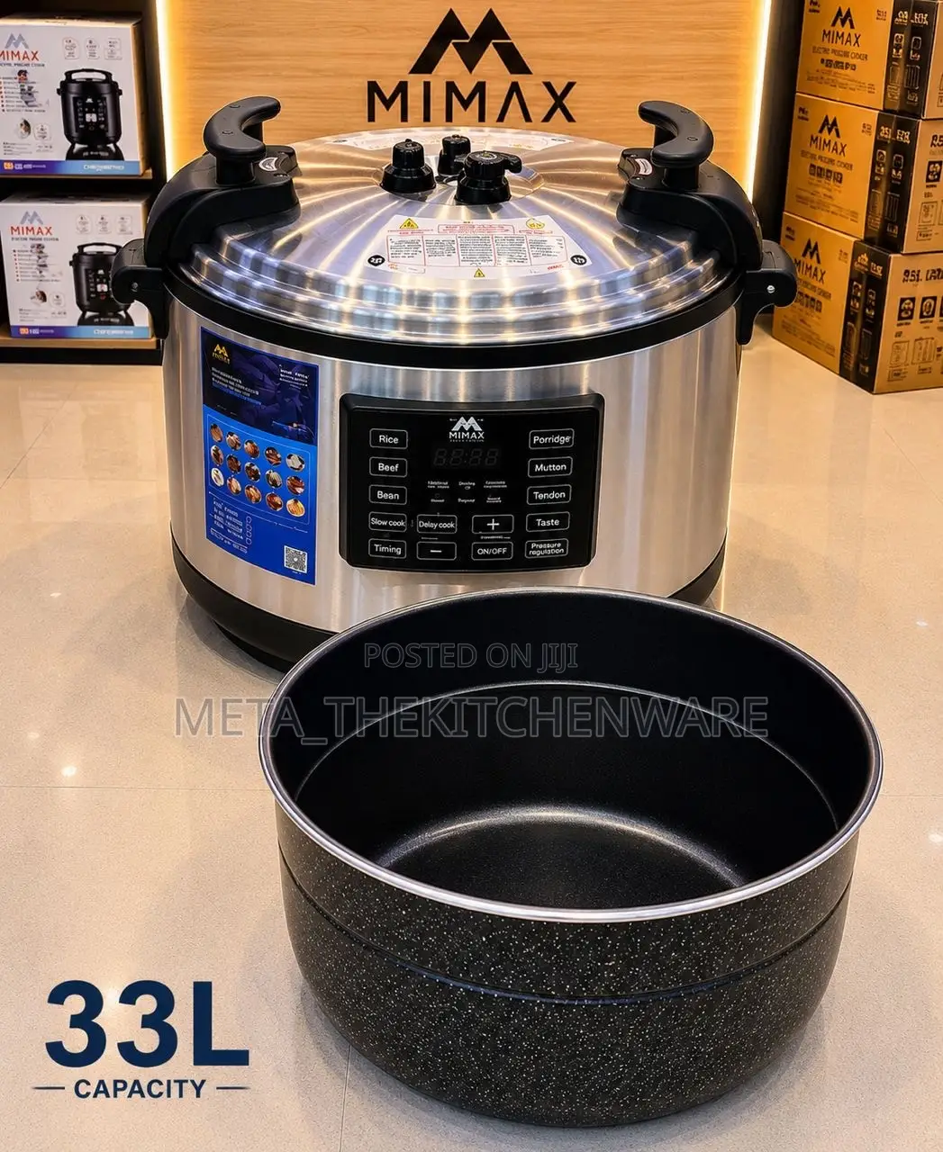 Mimax Commercial Electric Pressure Cooker 33l (16kg)