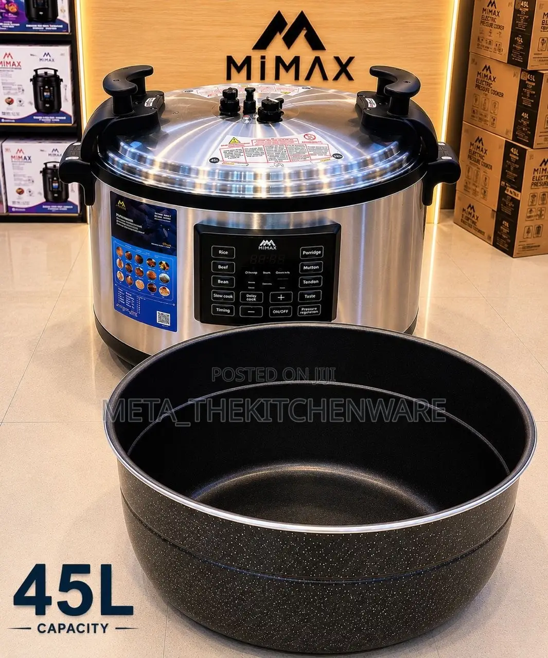 Mimax Commercial Electric Pressure Cooker 33l (16kg)