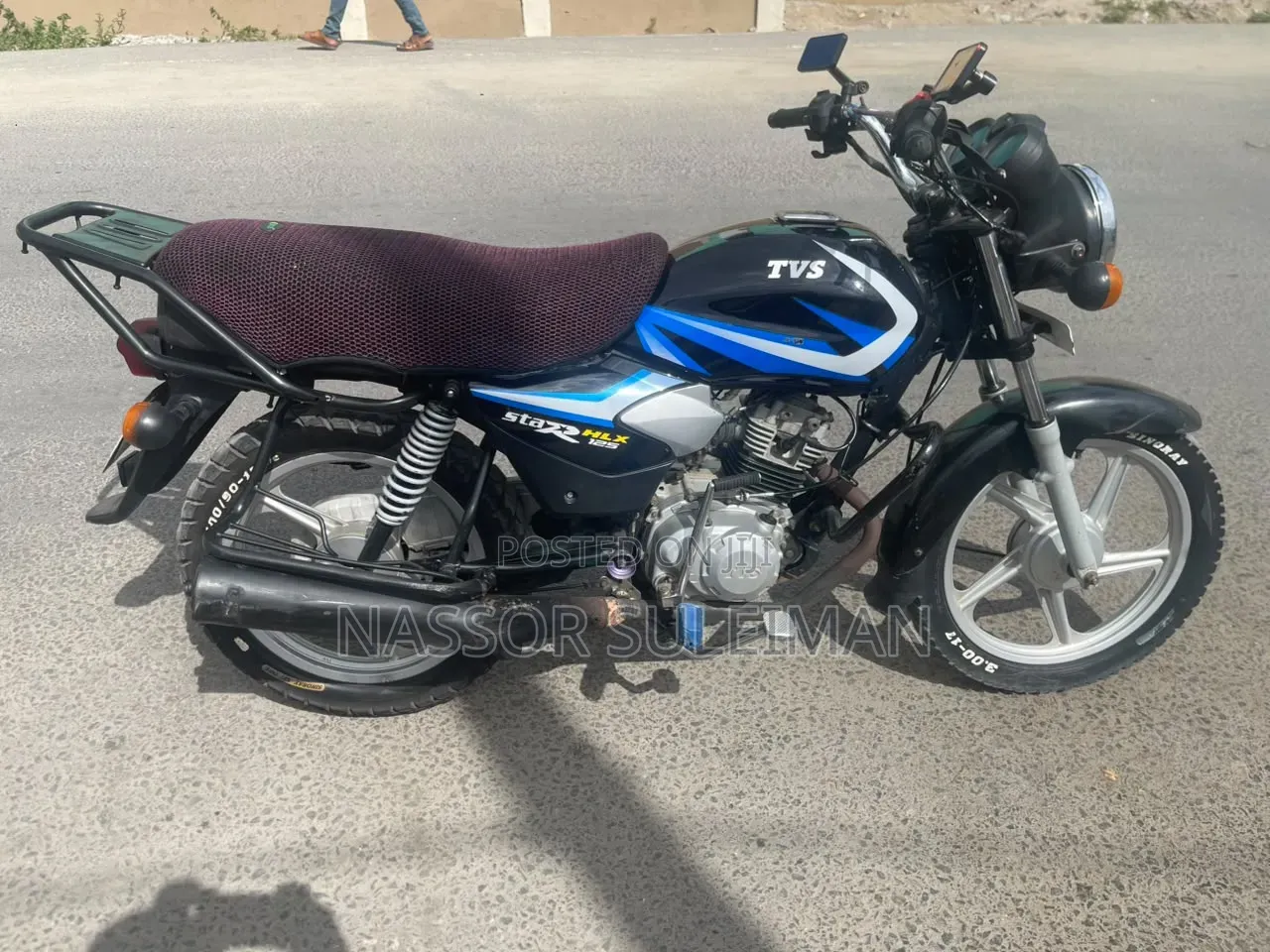 TVS HLX 125 2025 Black