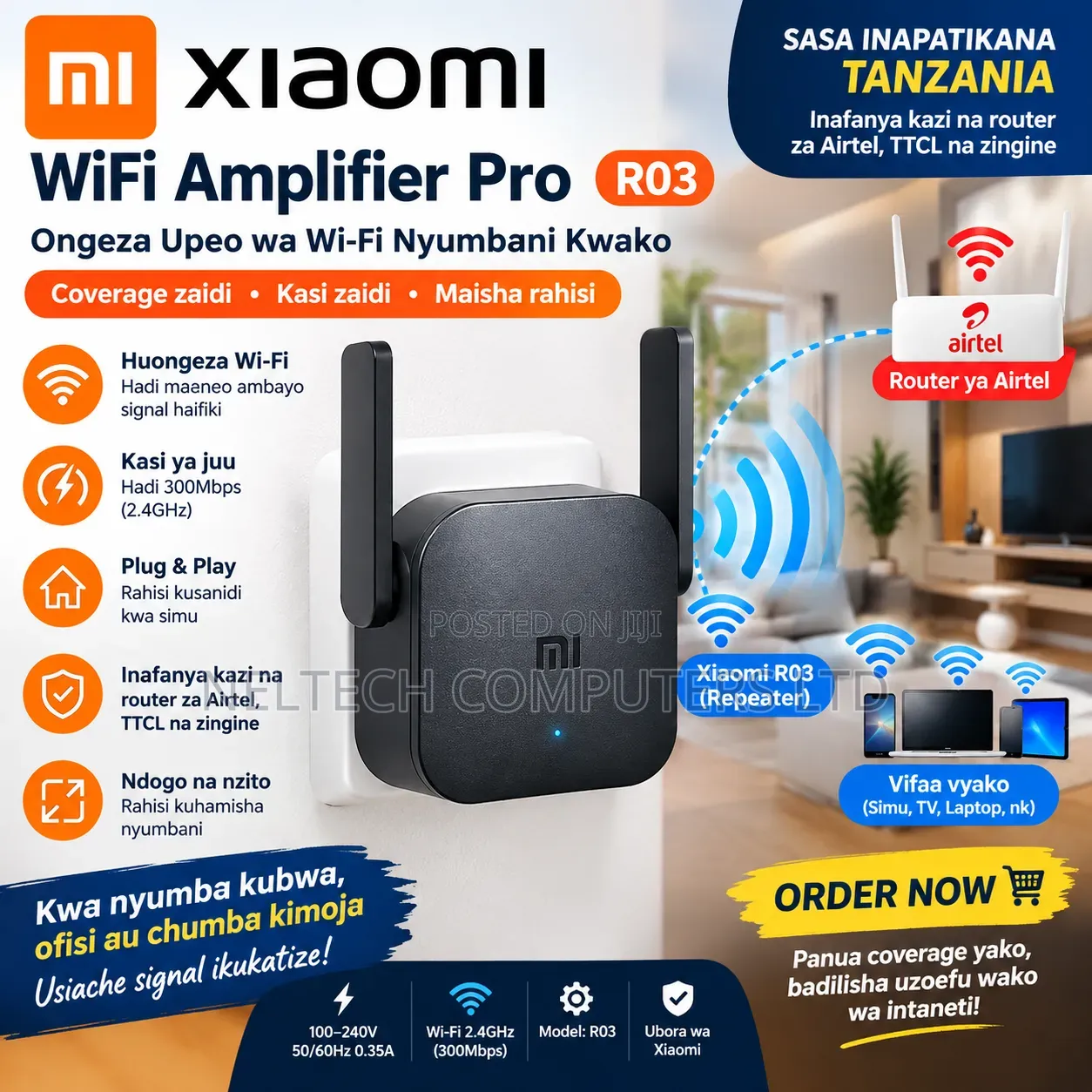 Wifi Range Extender 300MBPS