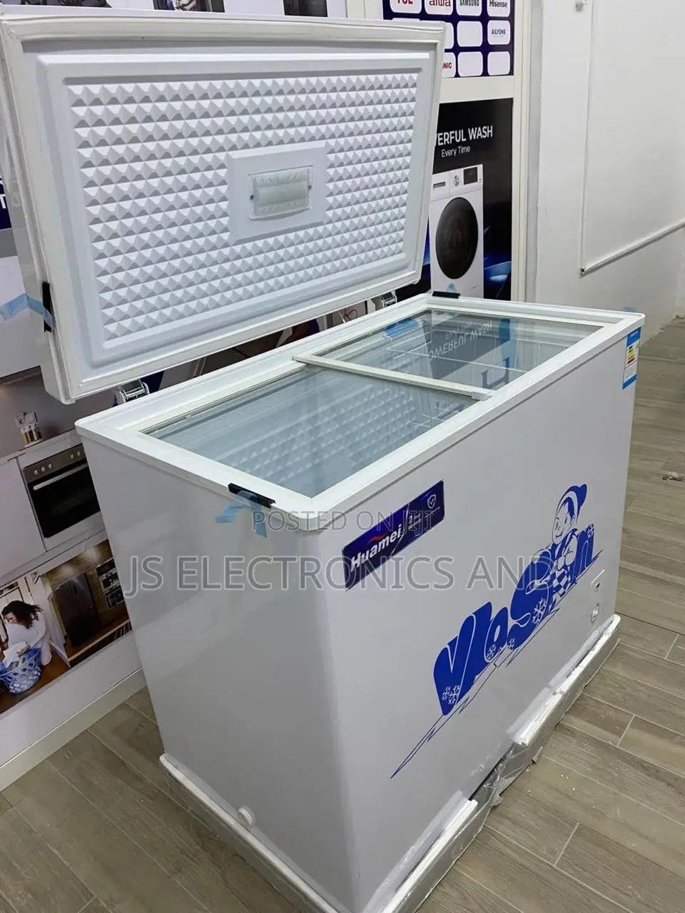 Vasin Freezer Liter 200 Single Door With Slide Door Glass