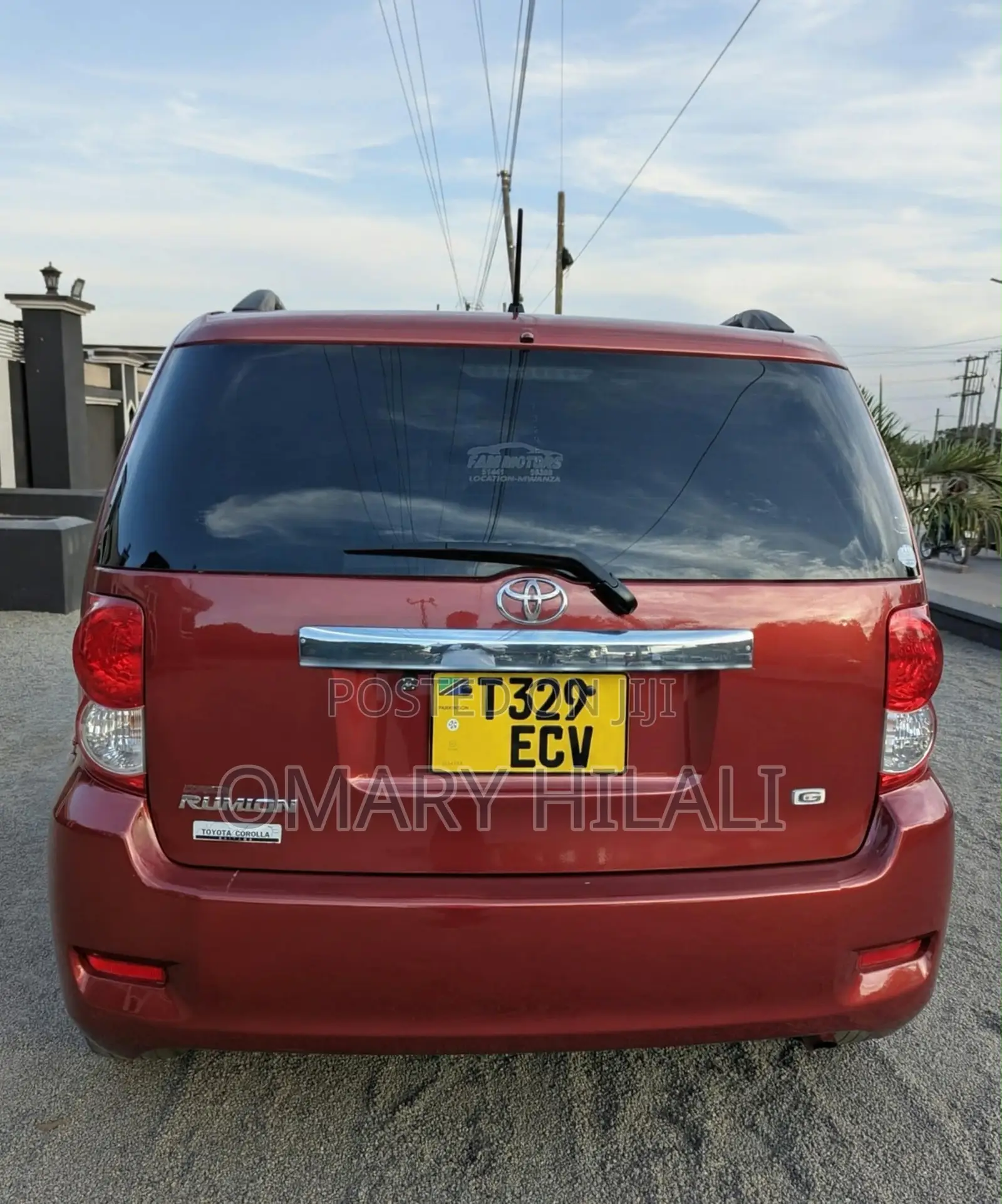 Toyota Corolla Rumion 2008 Red