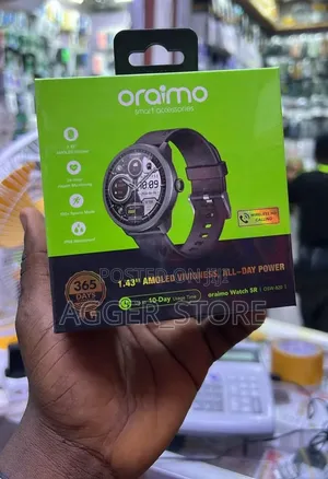 Oraimo Watch 5R Smartwatch (Up to 10hour of Battery Life)