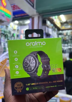 Oraimo Watch 5R Smartwatch (Up to 10hour of Battery Life)