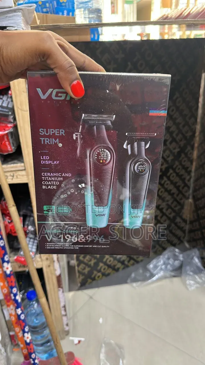 VGR Voyager Super Trim Barber Combo (V-196 v-996) Clipper/Trimmer