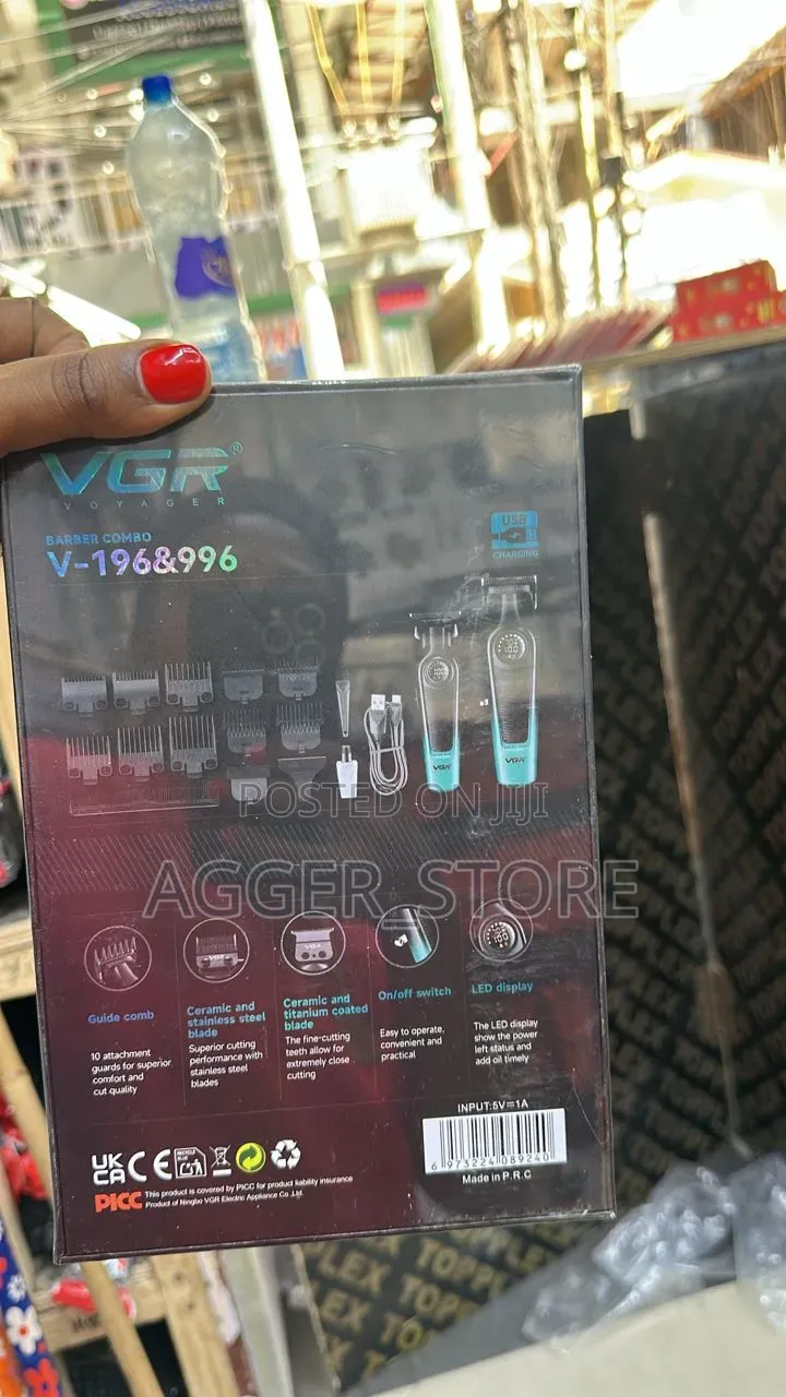 VGR Voyager Super Trim Barber Combo (V-196 v-996) Clipper/Trimmer