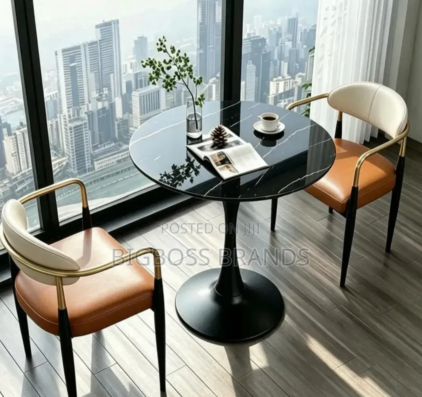 Coffee Table Set 2-Chairs 1-Table