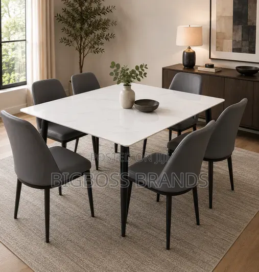 Dining Table 6 Sitters Mable Material