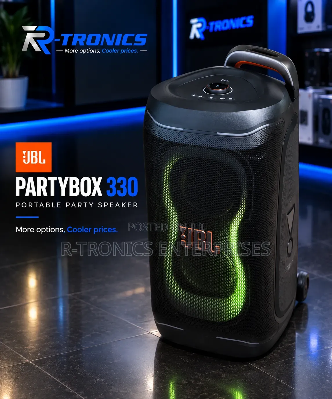 JBL Partybox 330 Bluetooth Speaker