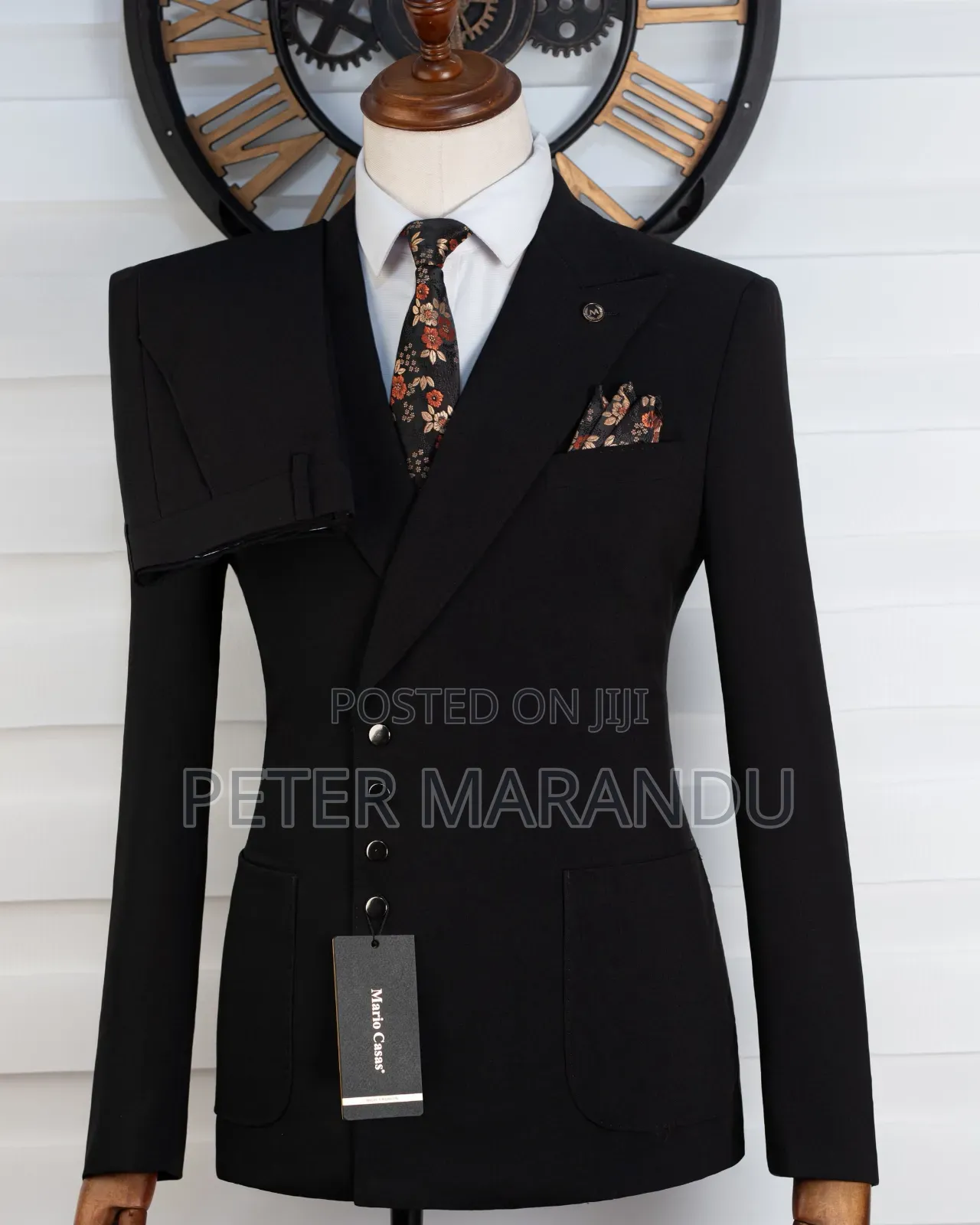 Mario Casas Double-Breasted Slim Fit Suits