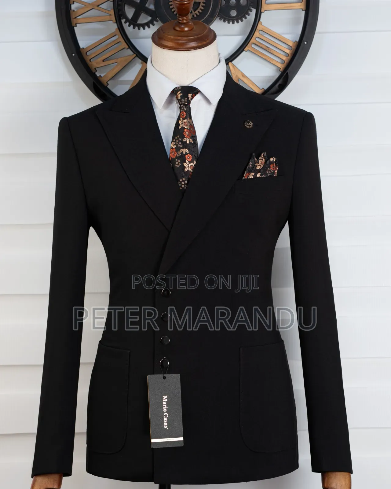 Mario Casas Double-Breasted Slim Fit Suits