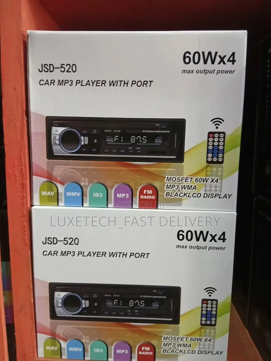 JSD-520 Single-Din Car MP3 Player – Bluetooth Stereo With USB, SD Card