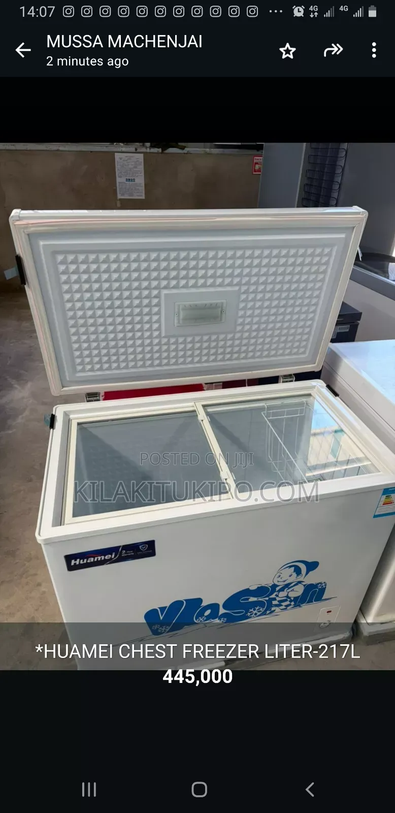 217l Huamei Vasin Chest Freezer
