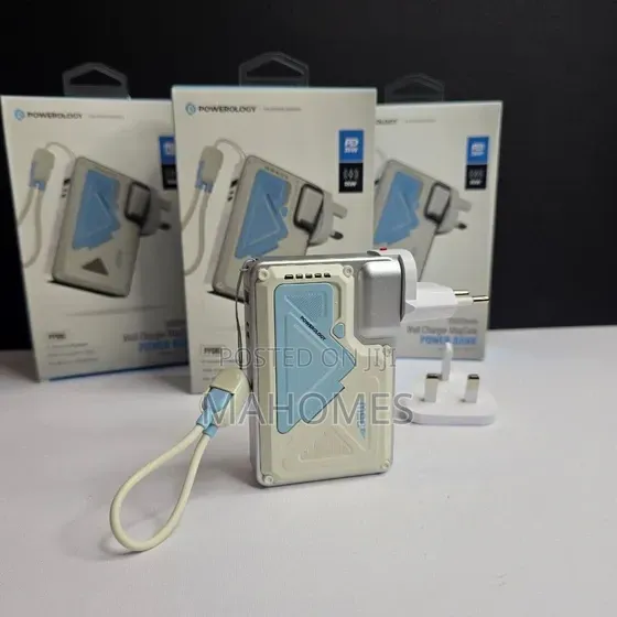 Powerology 10000mAh Wall Charger Magsafe Powerbank