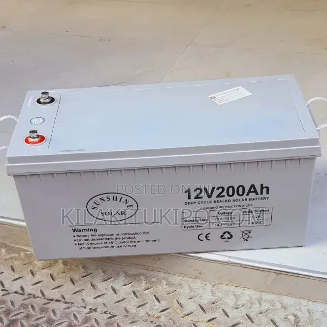 12v200ah Deep Cycle Sealed Solar Battery 200ah