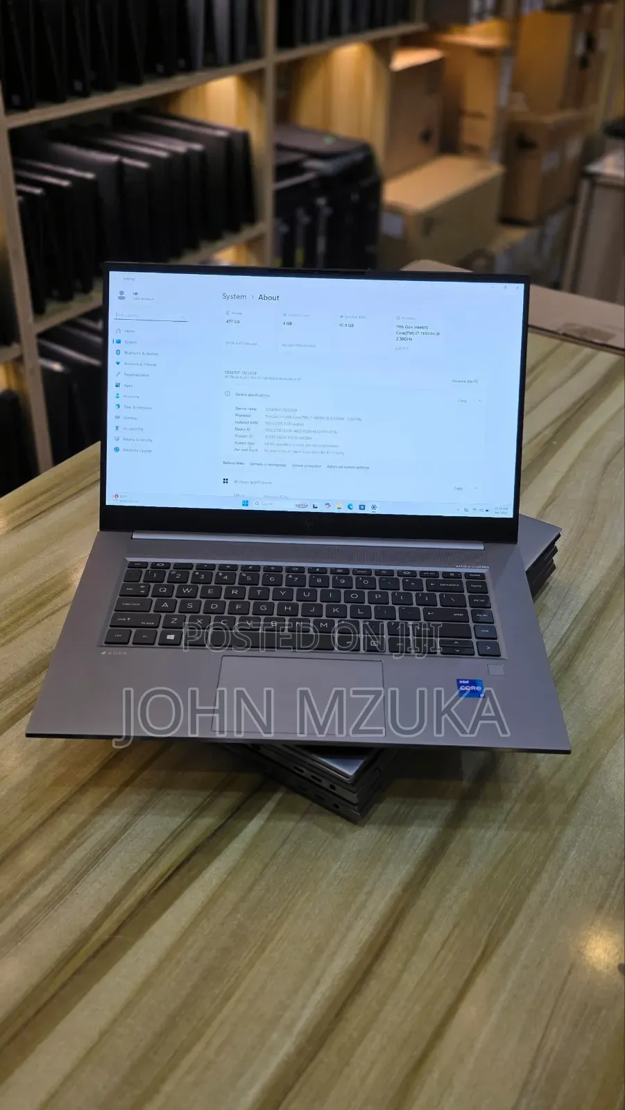 Laptop HP ZBook Studio G8 16GB Intel Core i7 SSD 512GB