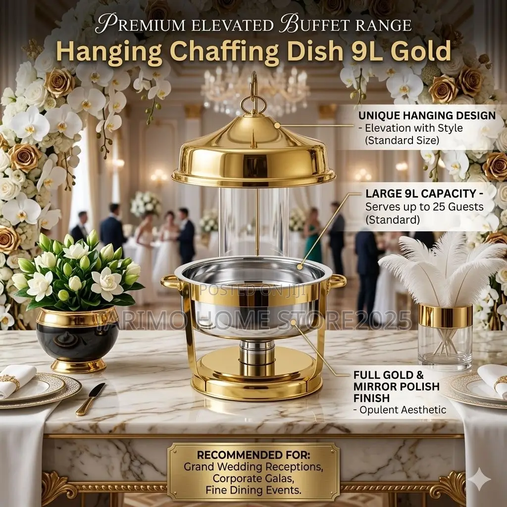*Hanging Dish Gold 9l