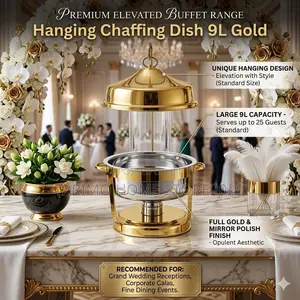 *Hanging Dish Gold 9l
