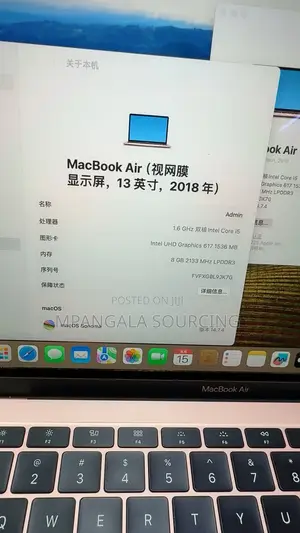 Laptop Apple MacBook Air 2018 8GB Intel Core i5 SSD 256GB