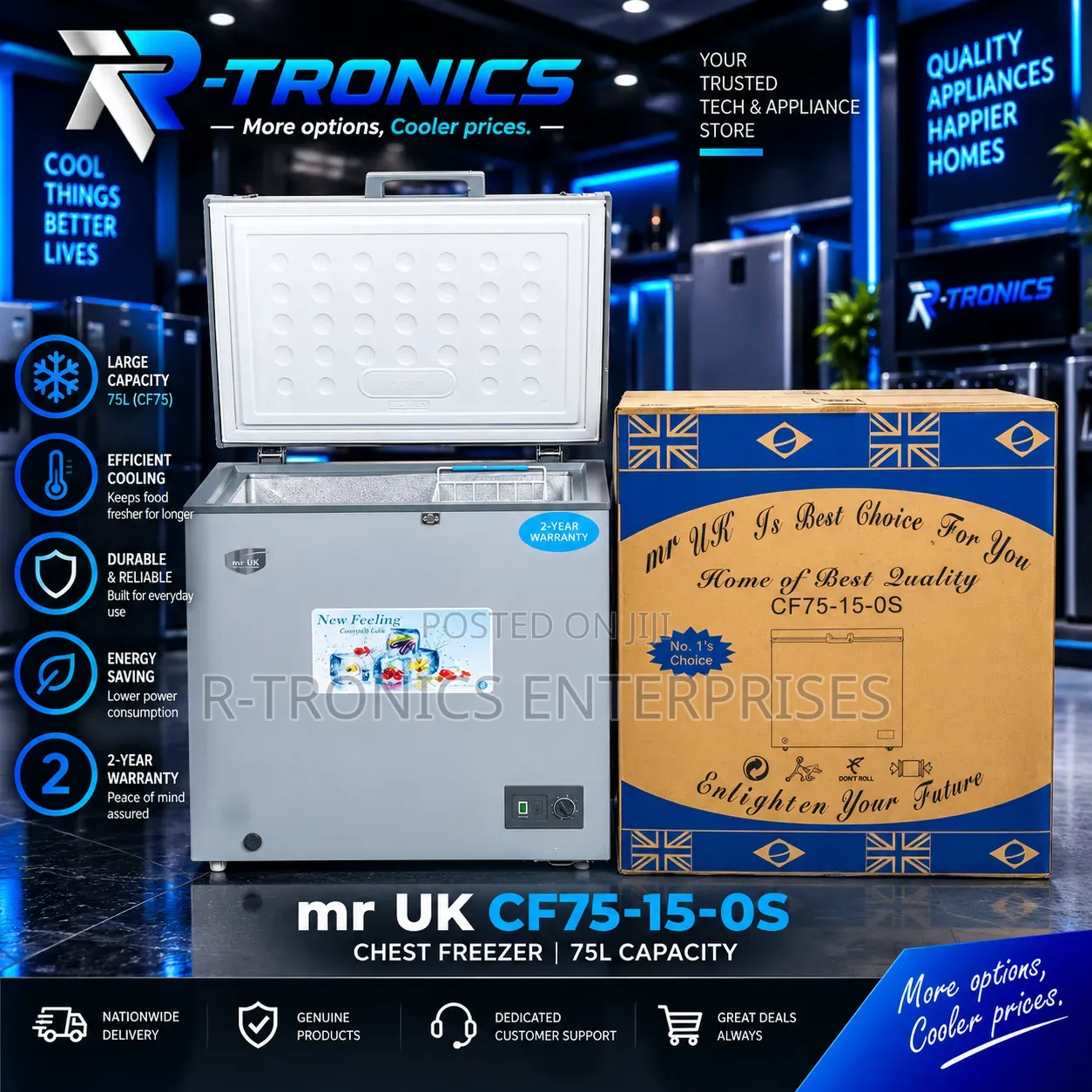 Mr Uk Cf75-15-0s Chest Freezer — 150l