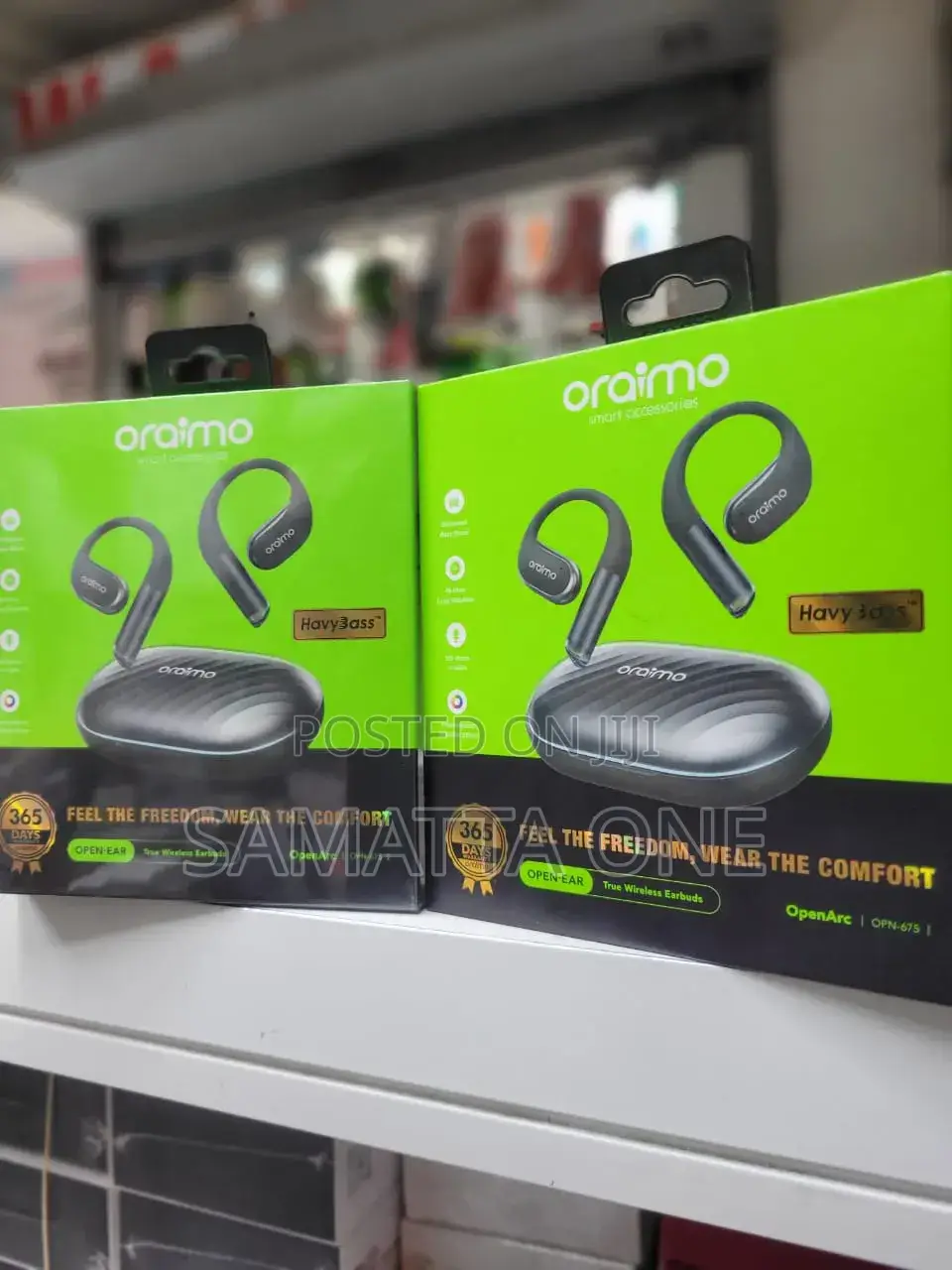 Oraimo OpenArc OPN-675 Open-Ear True Wireless Earbuds.