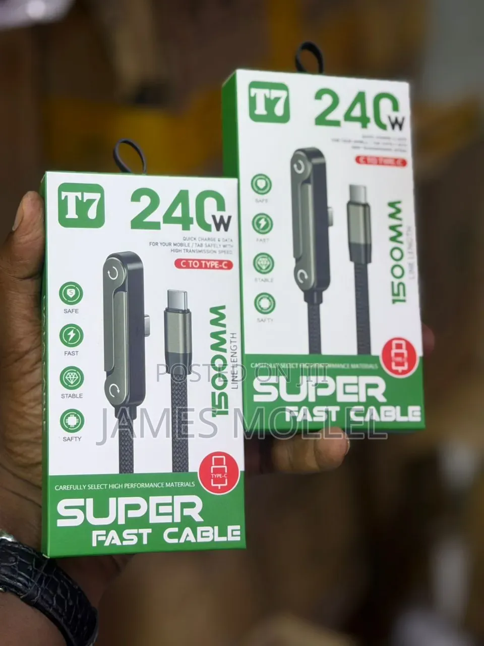 Fast Cables With Phone Stand 
240w