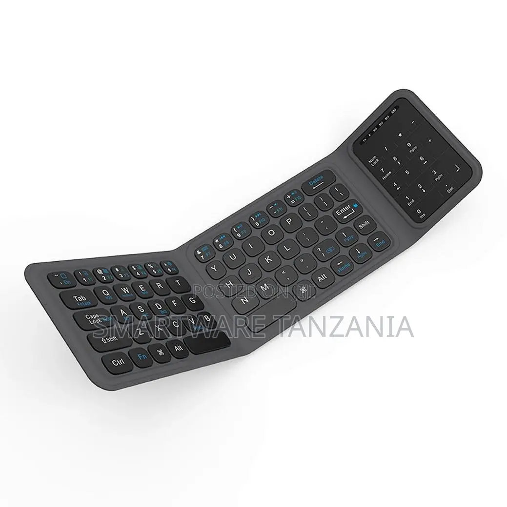 WIWU Foldable Wireless Keyboard With 104 Keys, Includes Desktop Stand