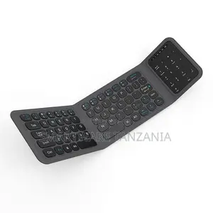 WIWU Foldable Wireless Keyboard With 104 Keys, Includes Desktop Stand