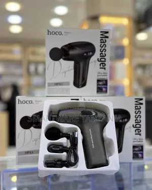 Hoco HPS1 Digital Massager With 4 Attachment Heads, Portable Design