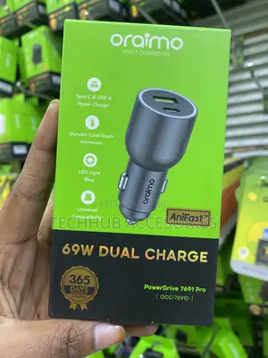 Oraimo PowerDrive 7691 Pro 69W Dual Car Charger