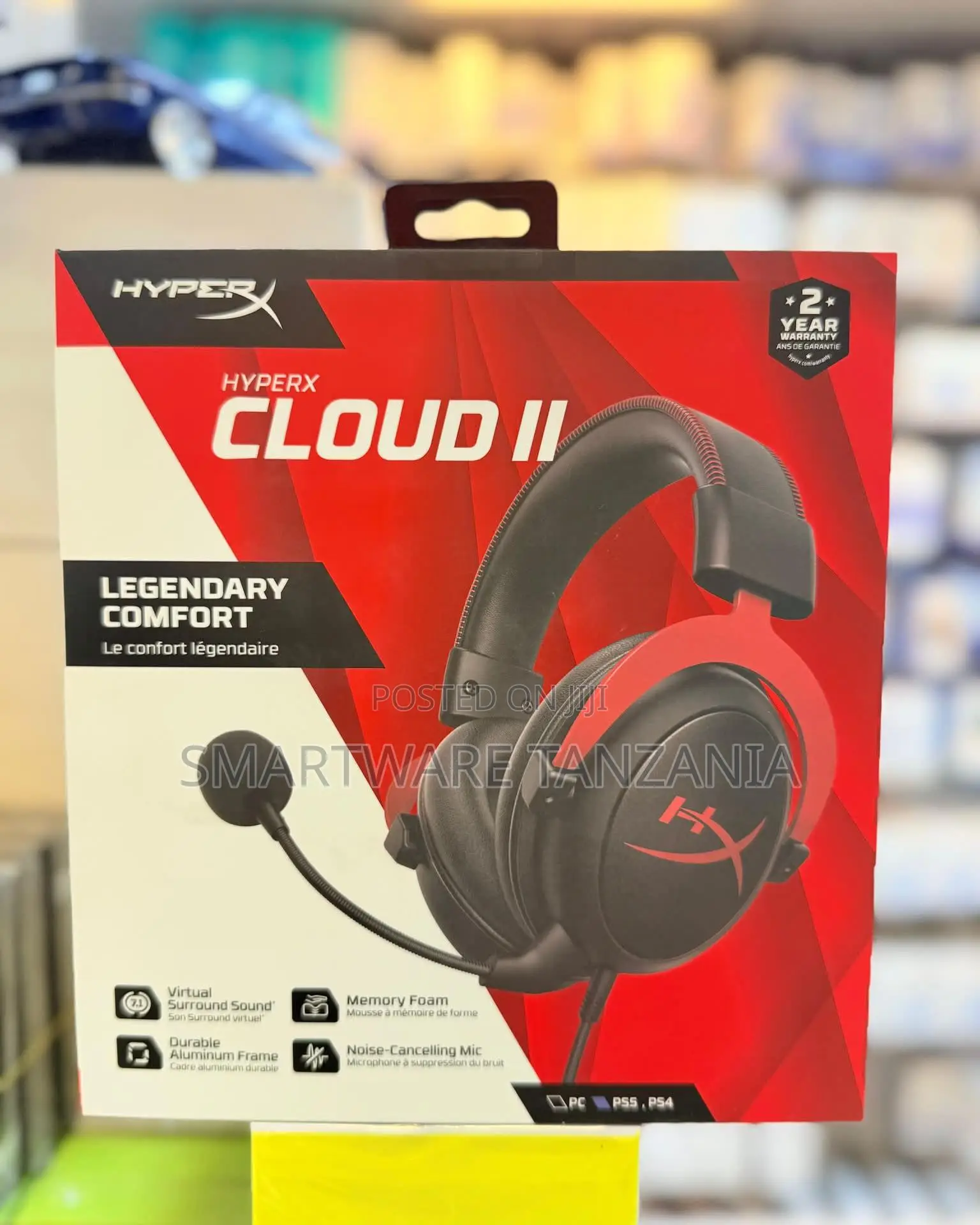 HyperX Cloud II Gaming Headset, 3.5mm, Memory Foam Ear Cushions