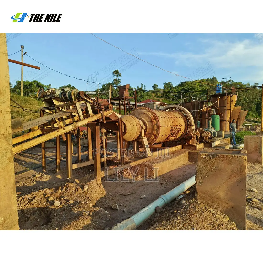 Complete CIL Gold Leaching Line Cyanidation Carbon Adsorption System