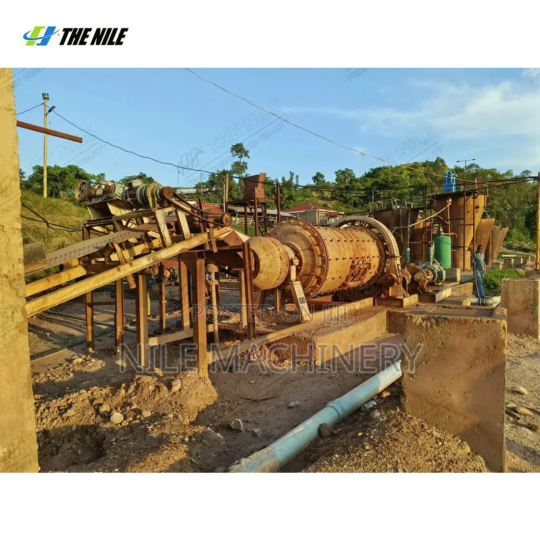 Complete CIL Gold Leaching Line Cyanidation Carbon Adsorption System