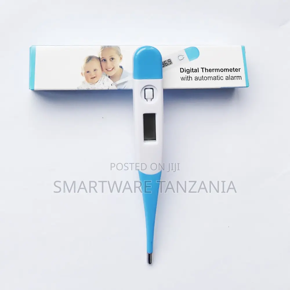 Digital Thermometer With Automatic Alarm, 0.1°C Accuracy, LCD Display