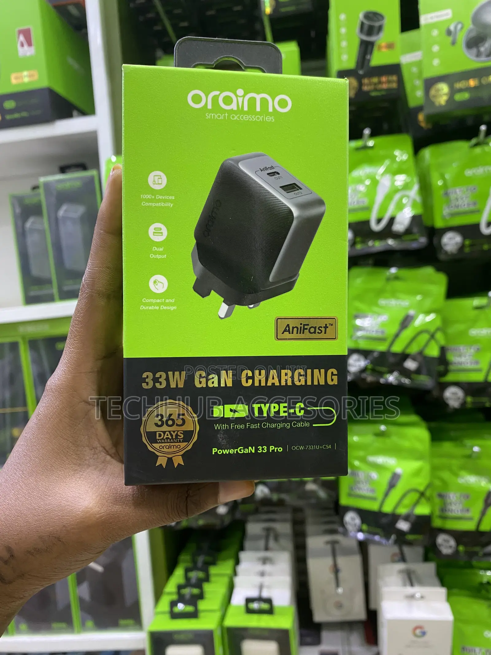 Oraimo 33W Fast Charger Type C