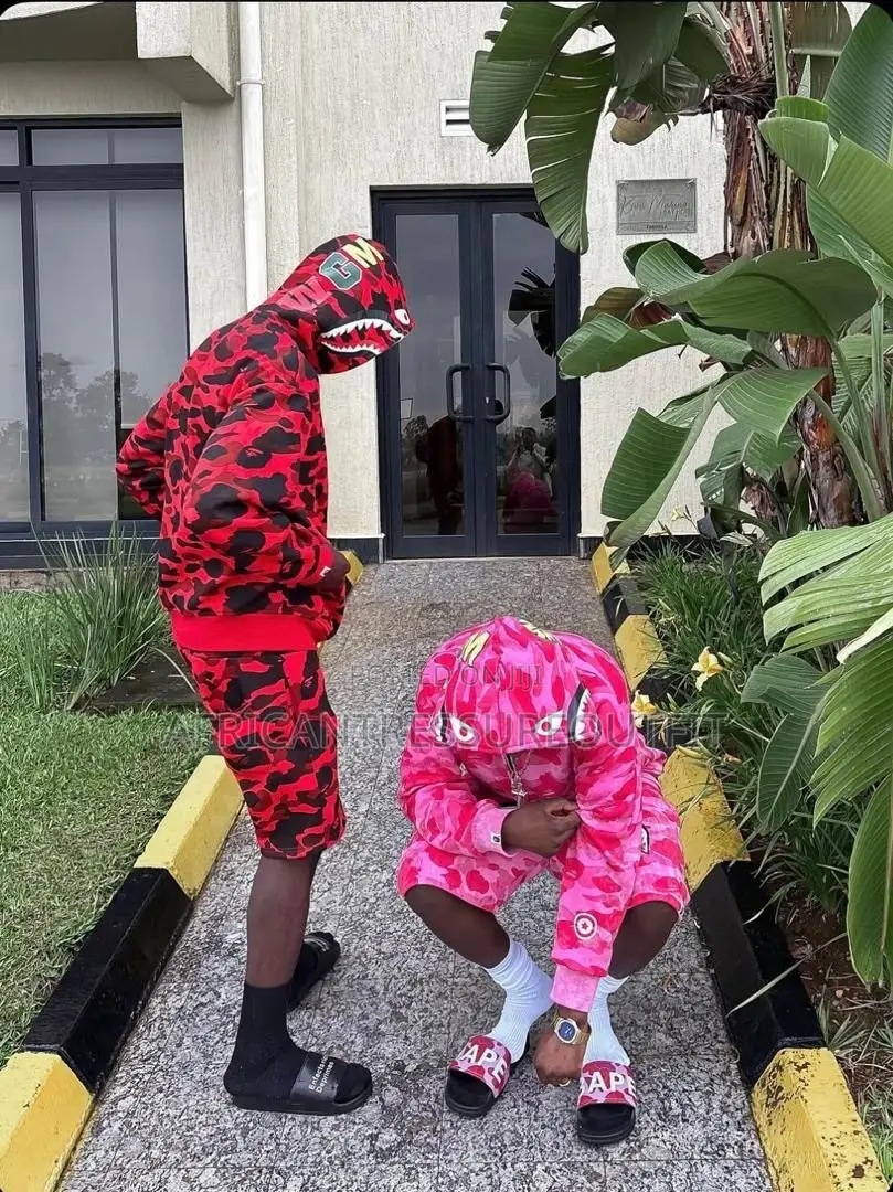 Bape Shark Full Zip Hoodies and Matching Short Collection